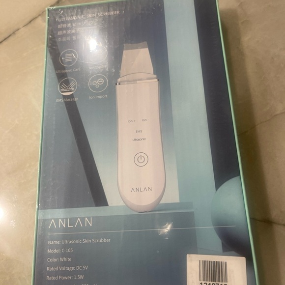 Anlan supersonic Skin Scrubber Skin Spatula, Blackhead Remover Pore Cleaner Blue - Picture 2 of 8